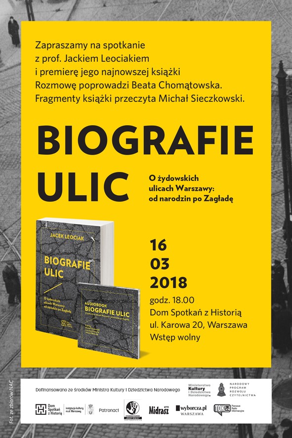 "Biografie ulic" , prof. Jacek Leociak